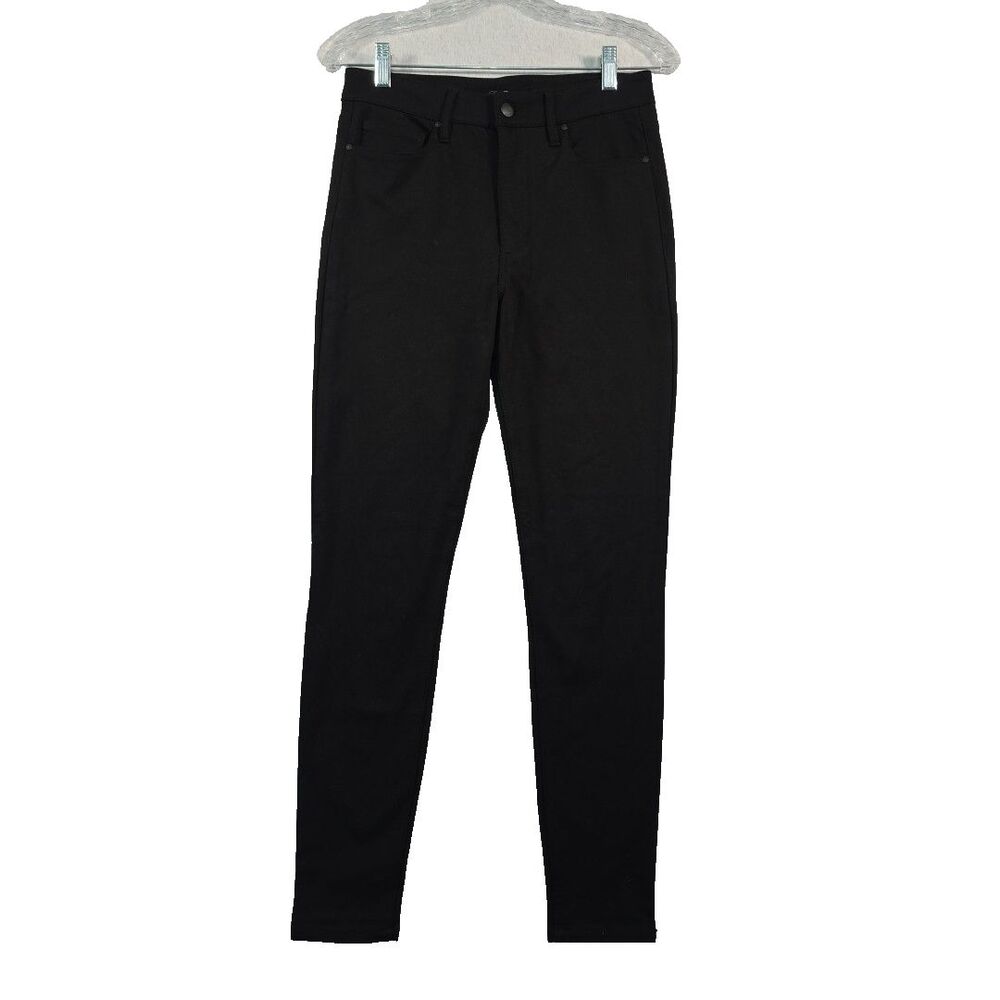 JOE'S Ankle Skinny Ponte Knit Pants Jean Women's Size 28 Black Stretch RN#106214